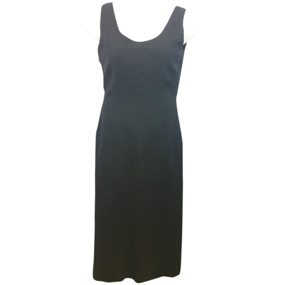 MAYELA SLEEVELESS BLACK SHEATH DRESS 44 - Picture 1 of 3